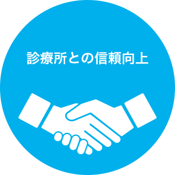 診療所との信頼向上